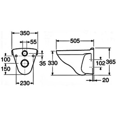 Инсталляция Viega Eco 673192 + Gustavsberg Saval 7G651001 + Gustavsberg Saval 8780G101