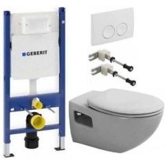 Инсталляция Geberit Duofix 458.115.11.1 + Duravit Duraplus 254709 с сиденьем