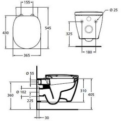 Унитаз Ideal Standard Connect E803501 подвесной
