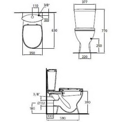 Унитаз Ideal Standard Oceane Junior W903801 с функцией биде