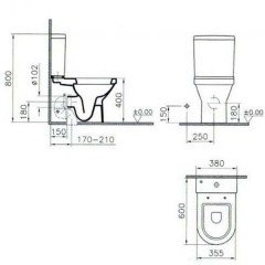 Унитаз VitrA Diana 9815B003-1165
