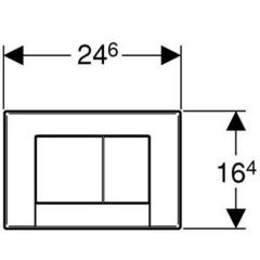 Кнопка Geberit Bolero 115.777.FR.1