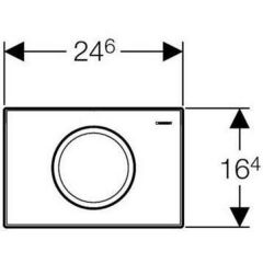 Кнопка Geberit Delta 11 115.120.21.1