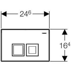 Кнопка Geberit Delta 50 115.135.46.1
