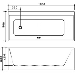Ванна акриловая Grande Home PB239