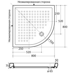 Поддон керамический Migliore ML.PDA-28.390.BI