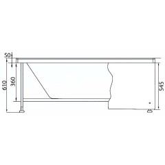 Ванна акриловая Aquanet Roma 150x70