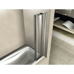 Шторка на ванну Cezares Pratico PRATICO-V-5-120/140-P-Cr-R