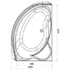 Ванна акриловая Timo 1016R