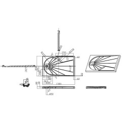Поддон акриловый Sturm Dw Klima DW-KLIM1308-LWT1380x850x80 левый