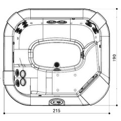 Ванна акриловая Jacuzzi Delos Pro