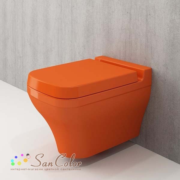 Унитаз подвесной Bocchi Scala Arch 1080-012-0129 оранжевый (артикул SC ...