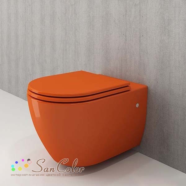 Унитаз подвесной Bocchi Speciale XL 1167-012-0129 оранжевый (артикул SC ...