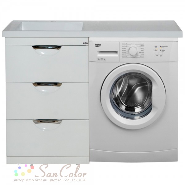 Раковина мебельная Misty Куба 120 L Р-Куб14120-ДЛ (артикул SC-137543 ...