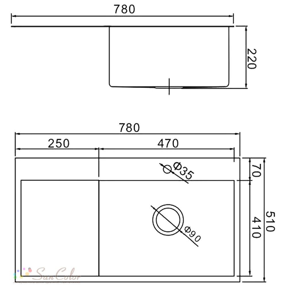 Мойка кухонная Gerhans K37851-R (артикул SC-156148) — цена, купить ...