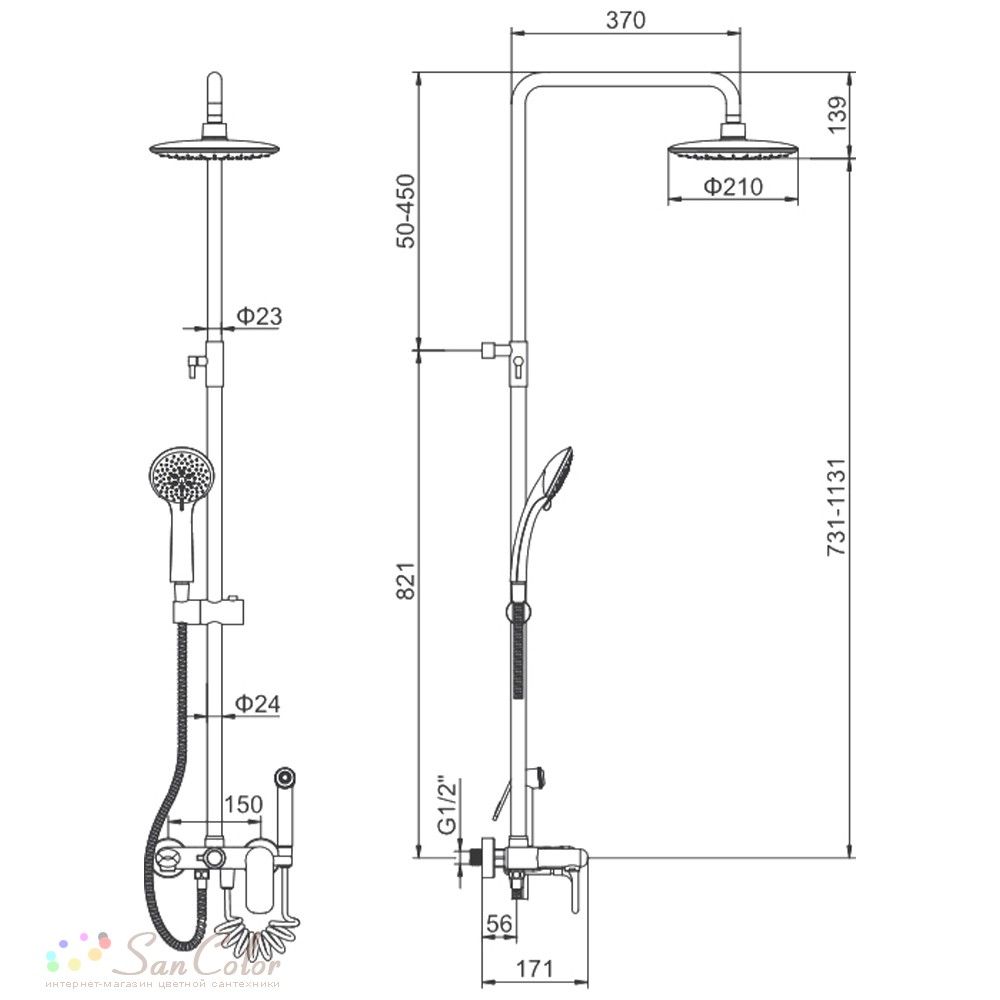 Ledeme смесители для ванной с тропическим душем как разобрать