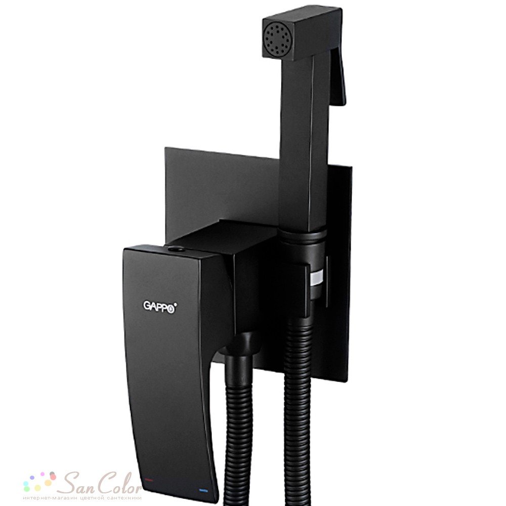 Смеситель с гигиеническим душем встраиваемый Gappo Jacob G7207-6 ...