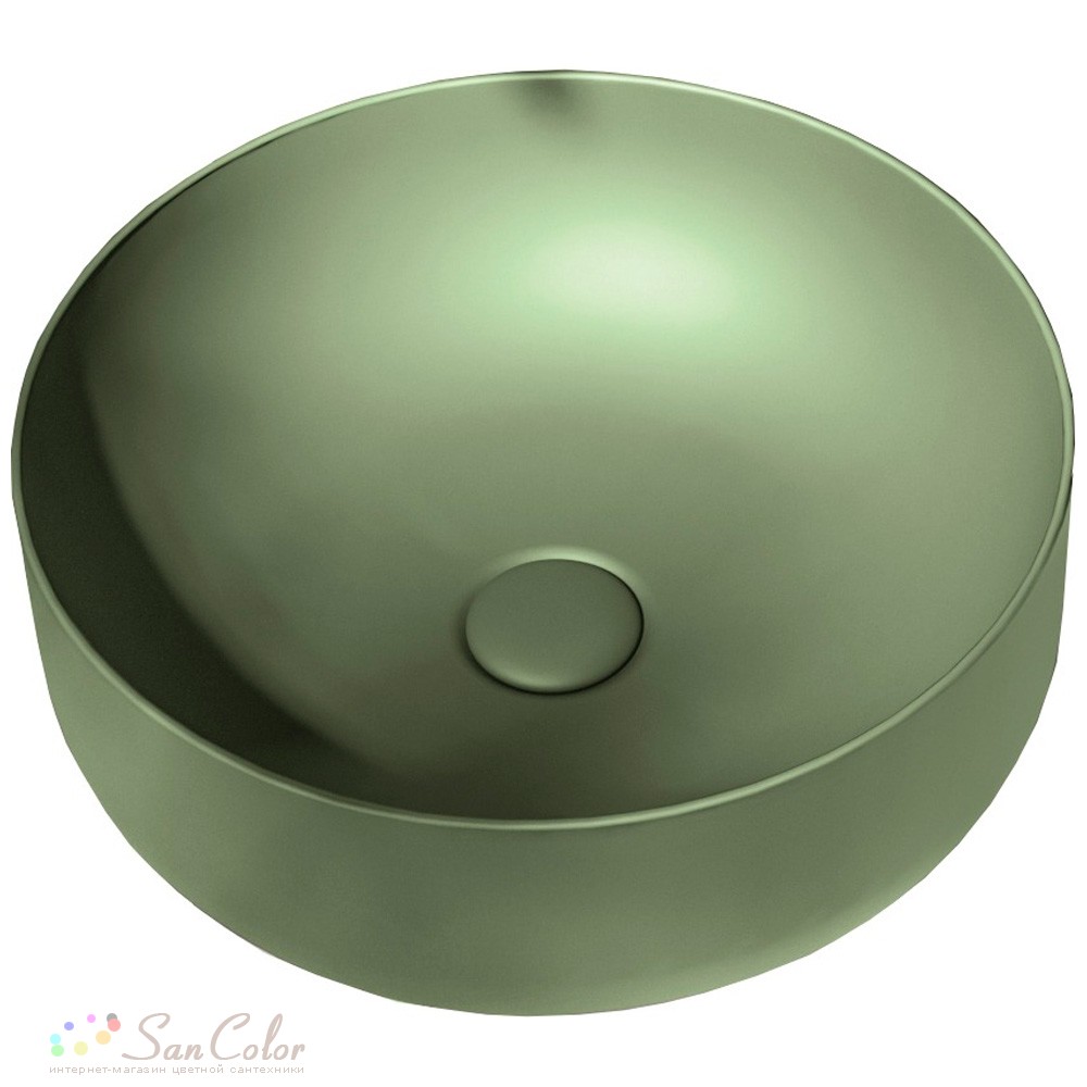 Раковина накладная Kerasan Nolita 40 verde muschio 534411 (артикул SC ...