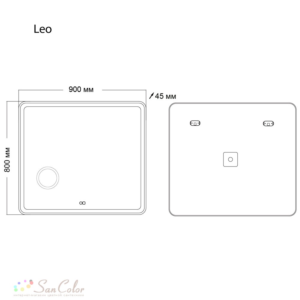 Зеркало Grossman Leo 90x80 169080 (артикул SC-164029) — цена, купить ...
