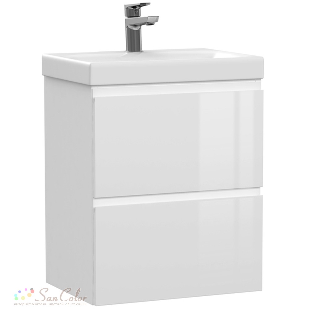 Тумба с раковиной Cersanit Moduo Slim 50 (артикул SC-166423) — цена ...