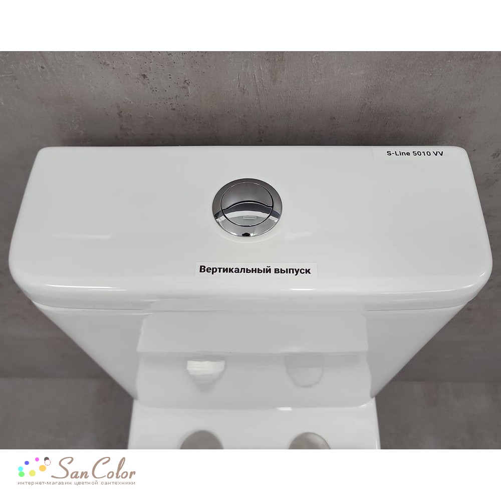 Унитаз Bloomix S-Line 5010VV безободковый вертикальный выпуск (артикул ...