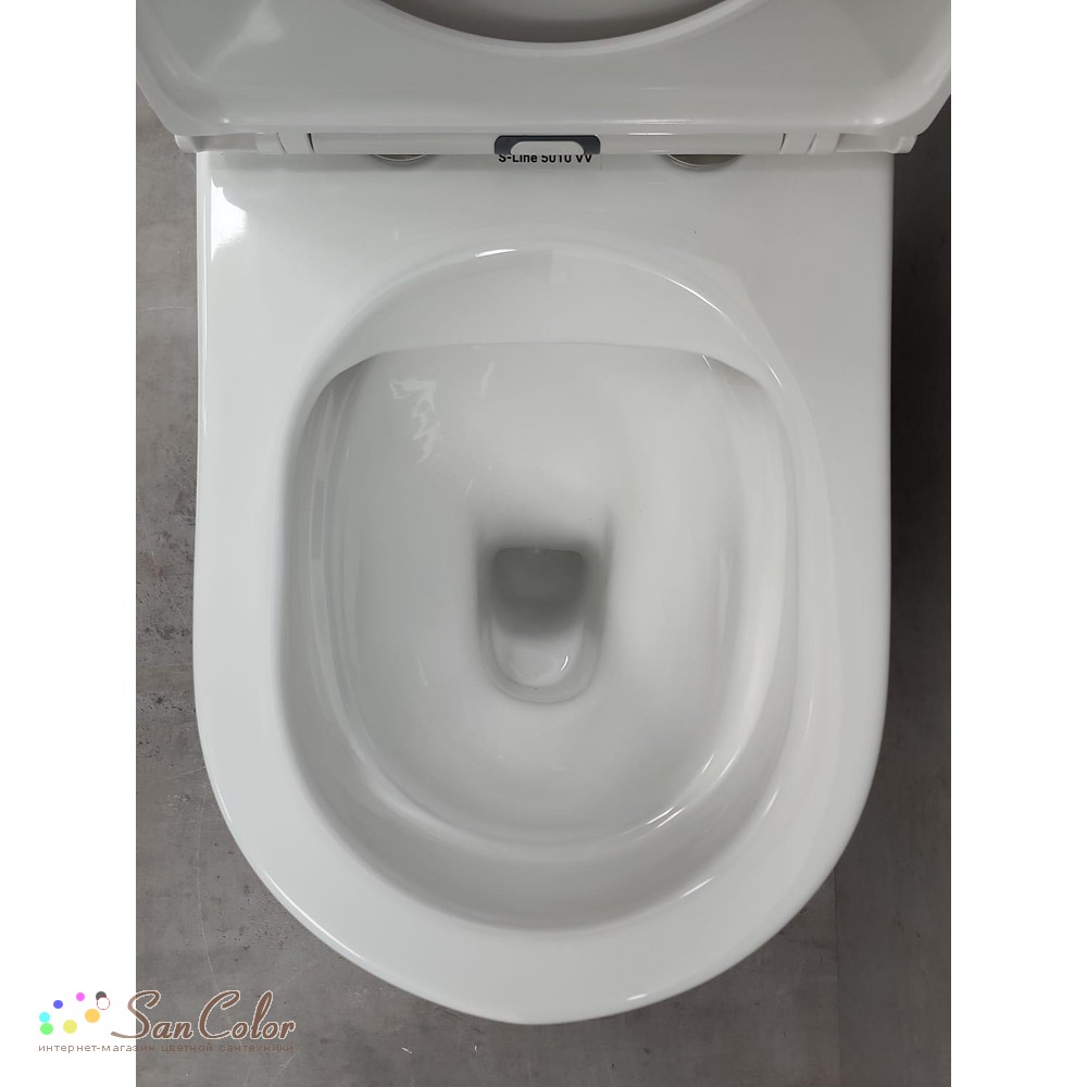 Унитаз Bloomix S-Line 5010VV безободковый вертикальный выпуск (артикул ...