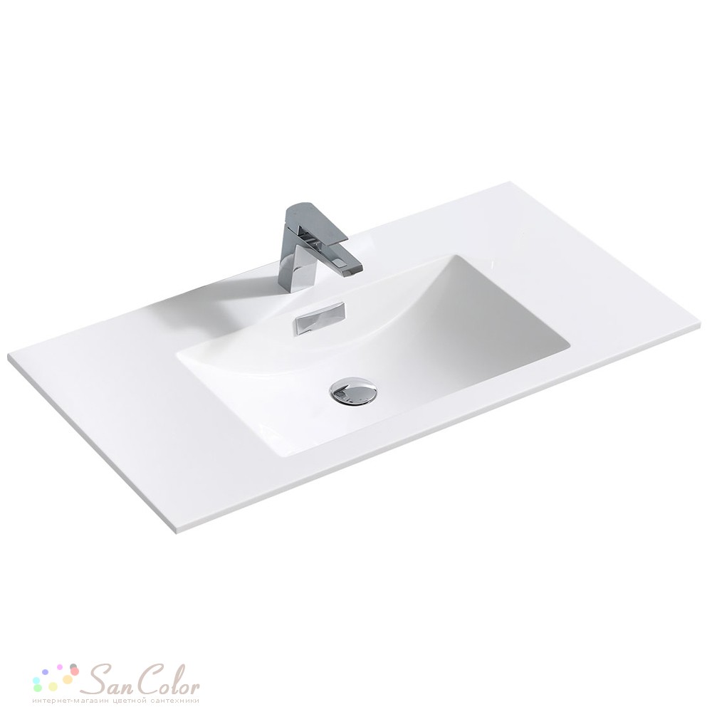 Тумба с раковиной Vincea Alessia 900 Y.Oak+L.White (артикул SC-168780 ...