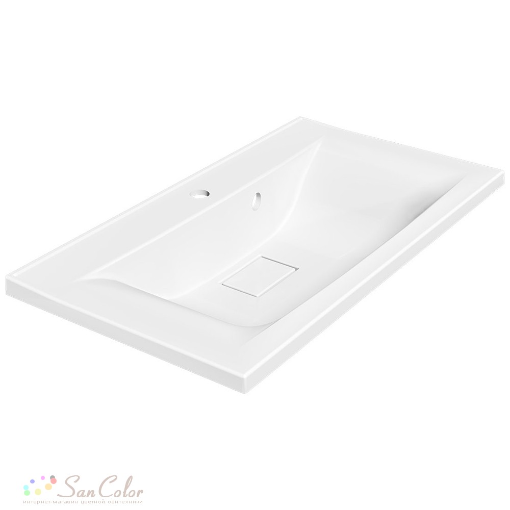 Тумба с раковиной из искусственного камня Vincea Mia 800 G.White ...