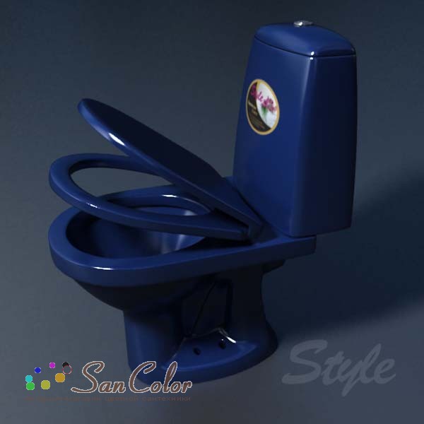 Унитаз Style 1215 синий (артикул SC-101406) — цена, купить сантехнику в ...