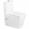 Унитаз SantiLine SL-5017T-SM/BD безободковый торнадо с функцией биде и смесителем