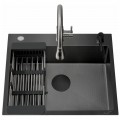 Мойка кухонная Cerutti Gloria 50 Nano Black CT11256