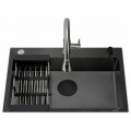 Мойка кухонная Cerutti Gloria 7050 Nano Black CT12248
