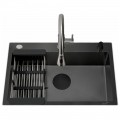 Мойка кухонная Cerutti Gloria 6045B Nano Black CT12250