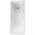 Ванна чугунная Vinsent Veron Devon VDV1757045H/VH0012GD-AS 175x70 с ручками и антискользящим покрытием