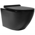 Унитаз подвесной Charus Estella Black EWC700-121BT безободковый торнадо