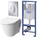 Инсталляция Grohe Rapid SL 38721001 + унитаз VitrA S50 5740B003 Rim-ex с сиденьем