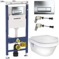 Инсталляция Geberit Duofix 458.125.21.1 + унитаз Gustavsberg Hygienic Flush WWC 5G84HR01 с сиденьем