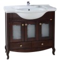 Тумба с раковиной ASB-Woodline Флоренция витраж 85 бук тироль массив ясеня