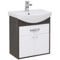 Тумба с раковиной Aquanet Грейс 60 дуб кантенбери (1 ящик, 2 дверцы) 00198374 + 00182641