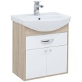Тумба под раковину Aquanet Грейс 60 дуб сонома (1 ящик, 2 дверцы) 00198373