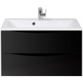 Тумба под раковину BelBagno Marino 80 nero lucido MARINO-800-2C-SO-NL-P