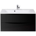 Тумба под раковину BelBagno Marino 90 nero lucido MARINO-900-2C-SO-NL-P