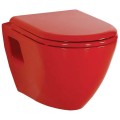 Унитаз подвесной Creavit Single TP325.70100 red