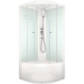 Душевая кабина Domani-Spa Delight 99 high прозрачная/белая DS01D99HWCl00