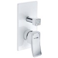 Смеситель для ванны встраиваемый WasserKRAFT Aller White 10641WHITE