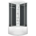 Душевая кабина Domani-Spa Delight 88 high матовая/чёрная с электрикой и гидромассажем DS01D88HBM10