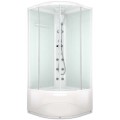 Душевая кабина Domani-Spa Delight 99 high матовая/белая с электрикой и гидромассажем DS01D99HWM10