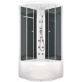 Душевая кабина Domani-Spa Delight 110 high прозрачная/чёрная с электрикой и гидромассажем DS01D110HBCl10