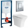 Инсталляция Grohe Rapid SL 38772001 + унитаз Cerutti 2615E безободковый с сиденьем