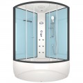 Душевая кабина Domani-Spa Vitality 120 high голубые стенки/прозрачное стекло с электрикой и гидромассажем DS01V1212HDbCl10